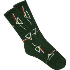 Pink Floyd Habitat Dark Side Of The Moon Green Socks