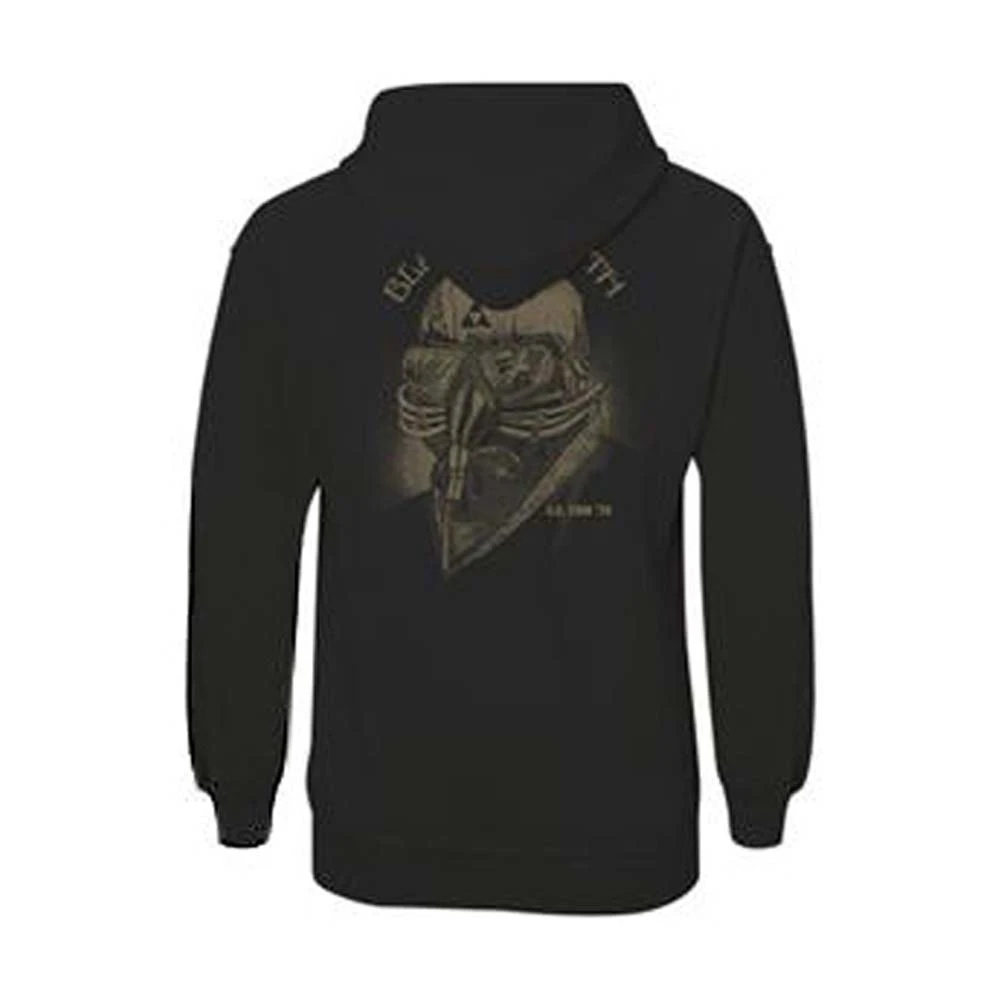 Black Sabbath Tour 1978 (Back Print) Zippered Hooded Sweatshirt 4 Black Sabbath Tour 1978 (Back Print) Zippered Hooded Sweatshirt - Image 2
