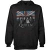 Queen Vintage Union Jack Hooded Sweatshirt -Pink Floyd Shop 418572F