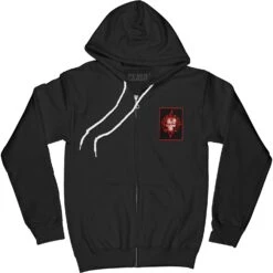 Elephants On Acid Zippered Hooded Sweatshirt