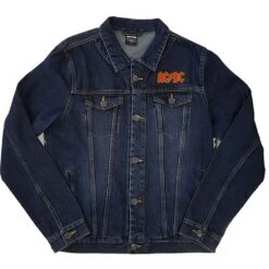 AC/DC About To Rock (Back Print) Denim Jacket