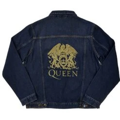 Queen Classic Crest (Back Print) Denim Jacket -Pink Floyd Shop 425428B