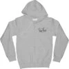 Pink Floyd The Wall Faded Hammers Logo (Back Print) Zippered Hooded Sweatshirt -Pink Floyd Shop 426437F