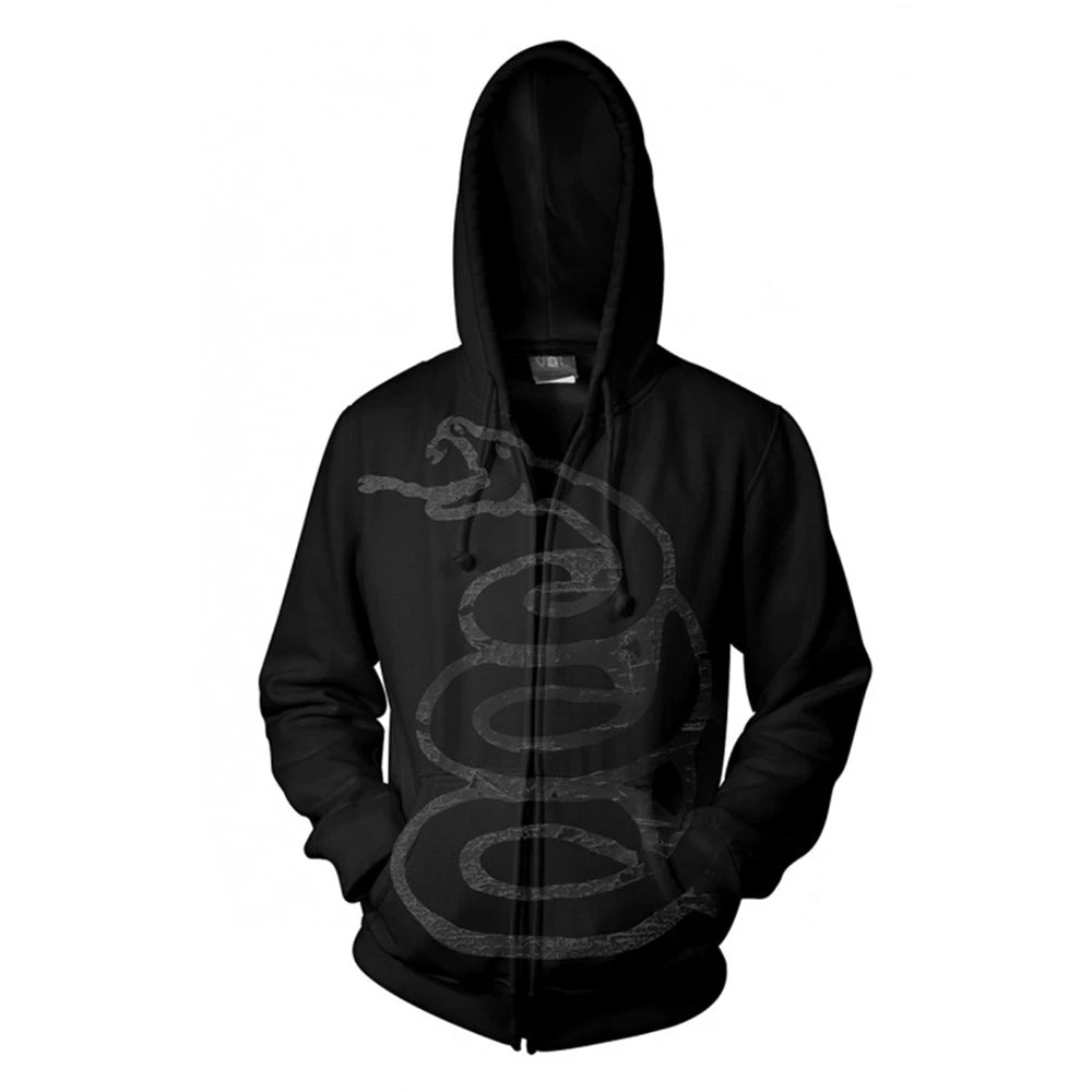 Metallica Black Album Burnished Zippered Hooded Sweatshirt 3 Metallica Black Album Burnished Zippered Hooded Sweatshirt
